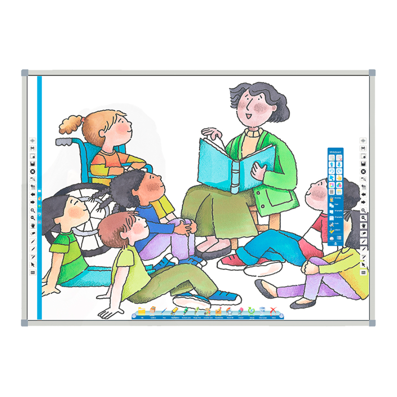 Інтерактивна дошка iBOARD 82" з розумним лотком (IB-B82 IR20 AL UL) та короткофокусний проєктор ViewSonic PS502X (VS19344)